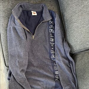 Harley-Davidson Blue Zip Up pull over